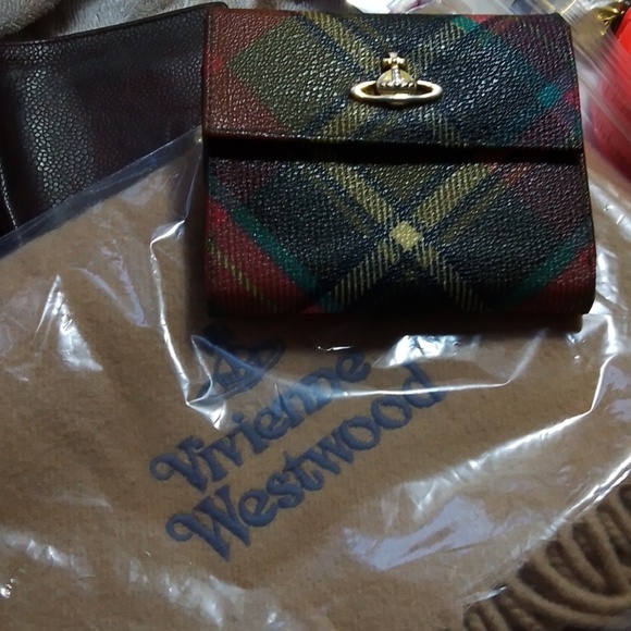 Vivienne Westwood Multicolor Plaid Women's Wallet - Picture 2 of 8